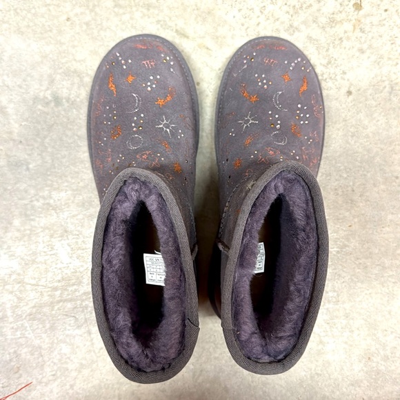 Ugg Womens Gray Classic Zodiac Mini Boots Size 8 - Picture 5 of 6